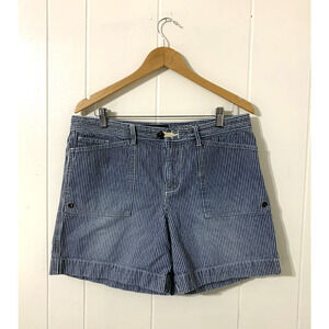 Lauren Jeans Co. Women's shorts Size 12 Striped Nautical Lauren Vacation Resort